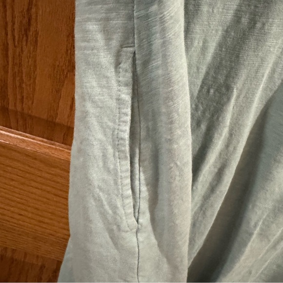 Pact Organic Cotton V-Neck Casual Dress – Size Large – Soft Blue Sage - Picture 4 of 5